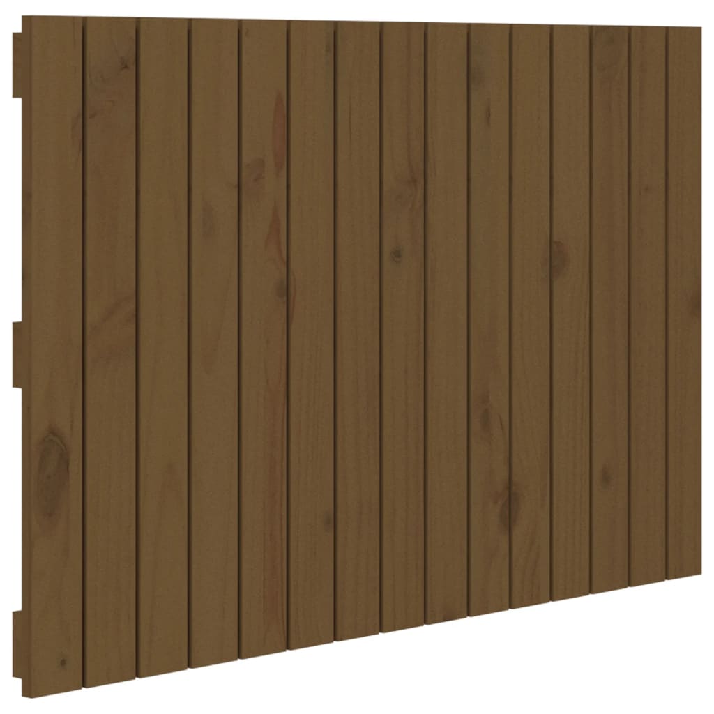 Wall Headboard Honey Brown 95.5x3x60 cm Solid Wood Pine