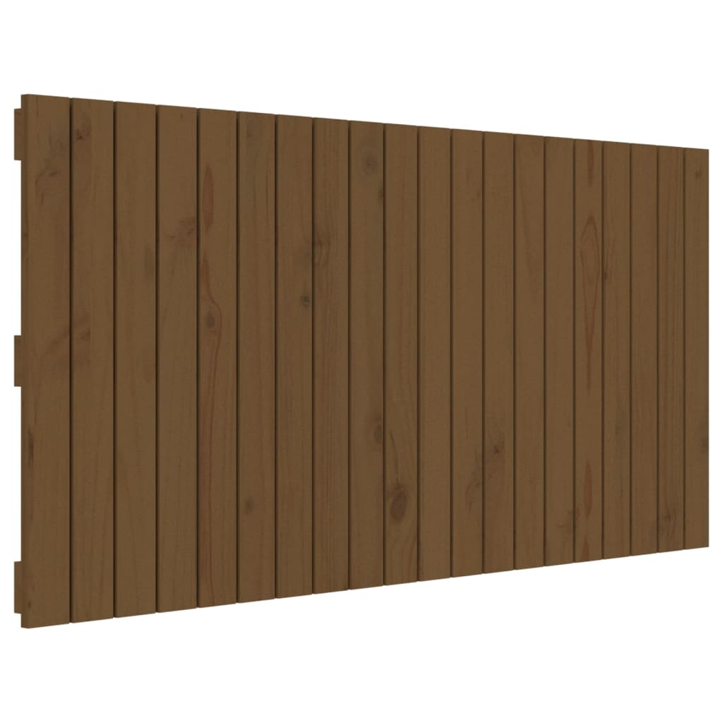 Wall Headboard Honey Brown 127.5x3x60 cm Solid Wood Pine