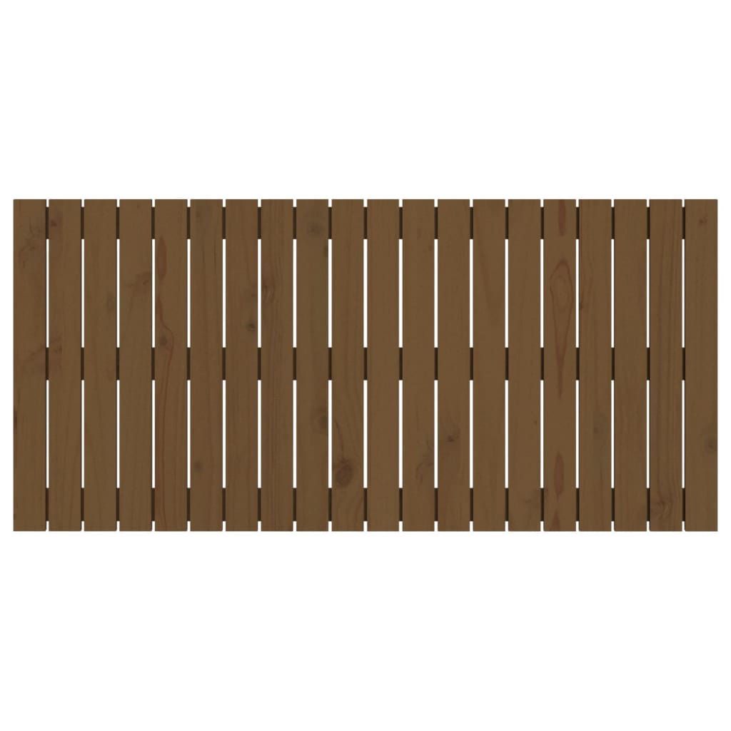 Wall Headboard Honey Brown 127.5x3x60 cm Solid Wood Pine