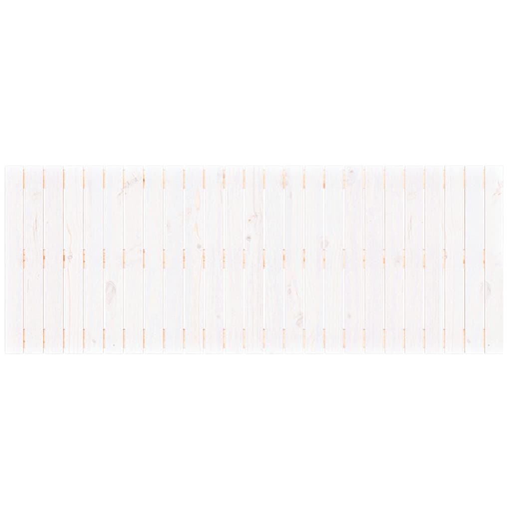 Wall Headboard White 159.5x3x60 cm Solid Wood Pine