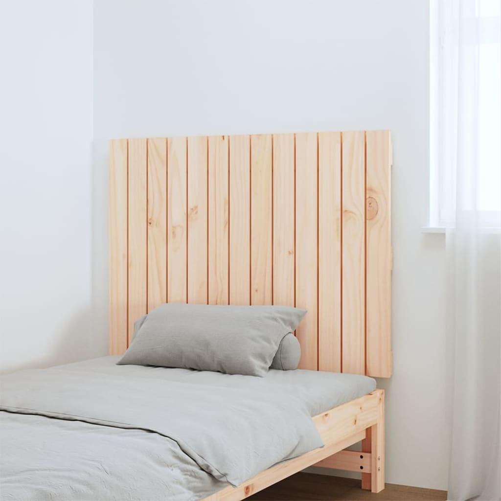 Wall Headboard 82.5x3x60 cm Solid Wood Pine