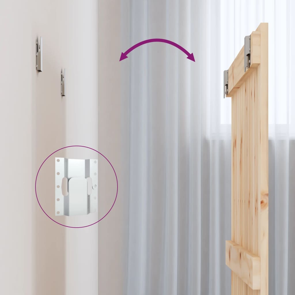 Wall Headboard 82.5x3x60 cm Solid Wood Pine