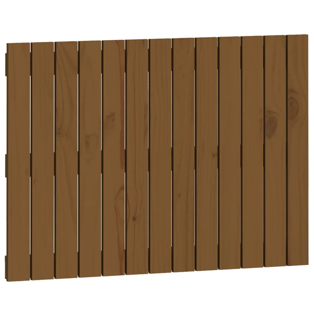 Wall Headboard Honey Brown 82.5x3x60 cm Solid Wood Pine