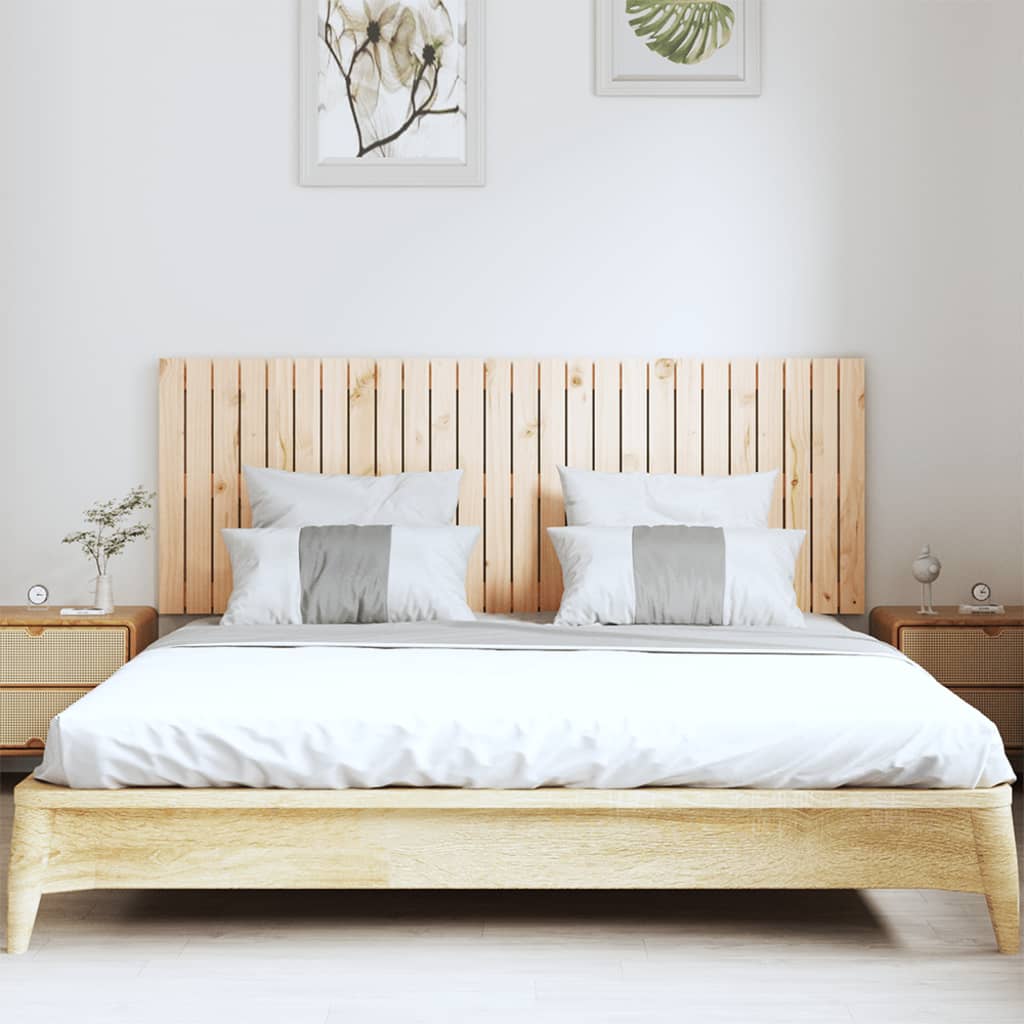 Wall Headboard 166x3x60 cm Solid Wood Pine