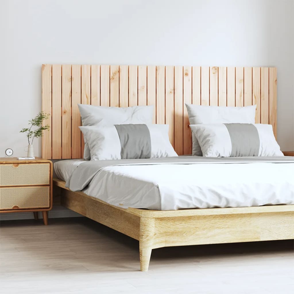 Wall Headboard 166x3x60 cm Solid Wood Pine