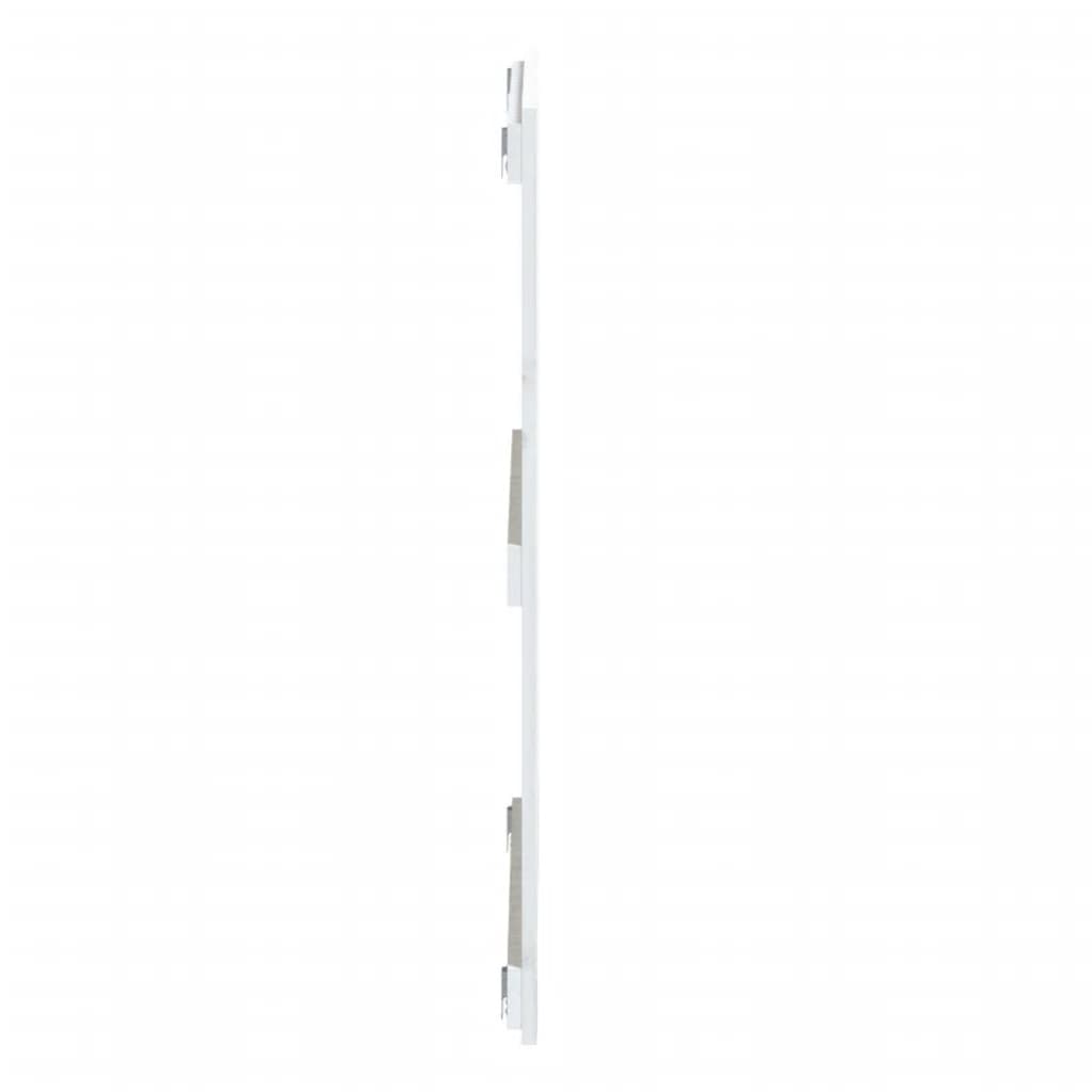 Wall Headboard White 108x3x90 cm Solid Wood Pine