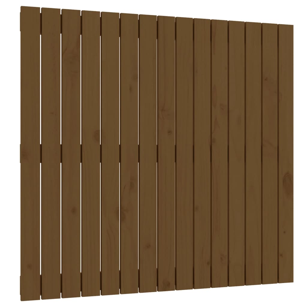 Wall Headboard Honey Brown 95.5x3x90 cm Solid Wood Pine