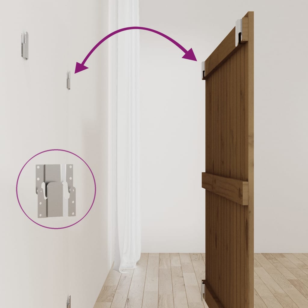 Wall Headboard Honey Brown 95.5x3x90 cm Solid Wood Pine