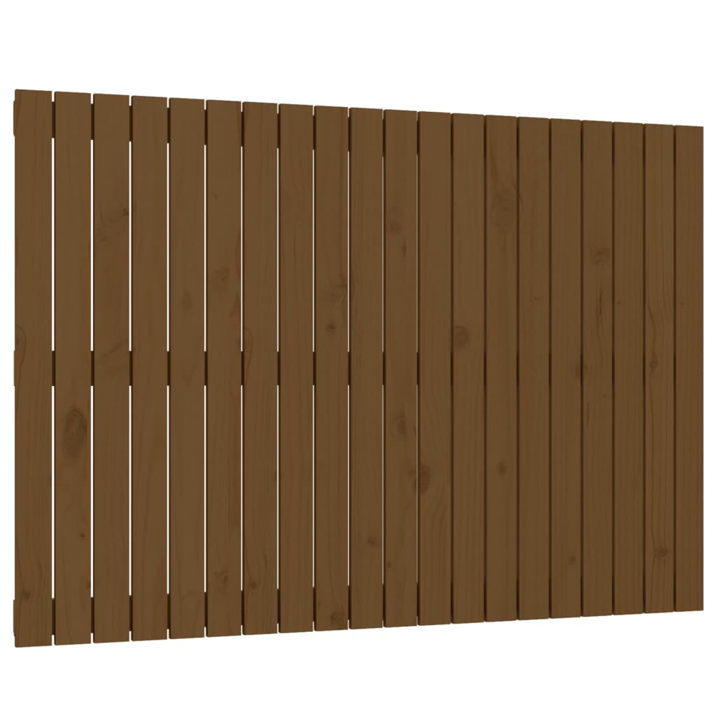 Wall Headboard Honey Brown 127.5x3x90 cm Solid Wood Pine