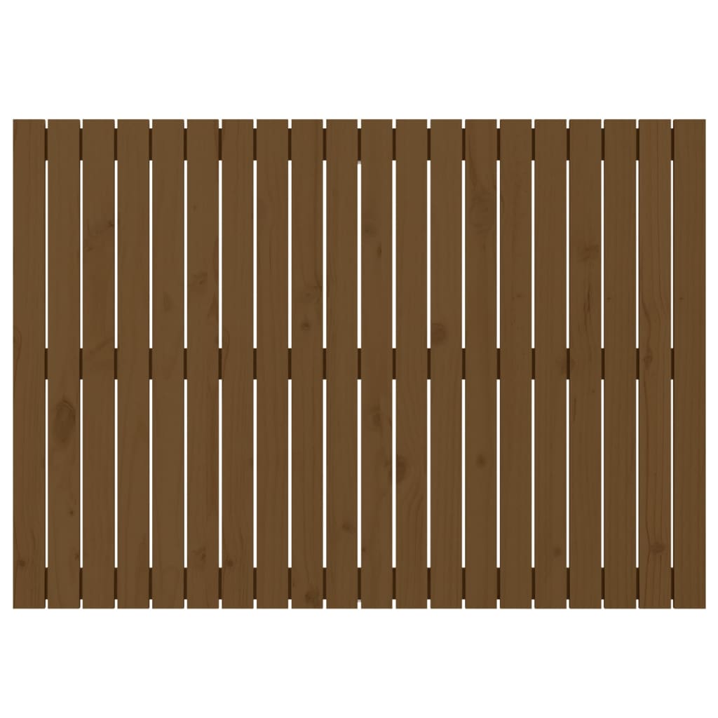 Wall Headboard Honey Brown 127.5x3x90 cm Solid Wood Pine