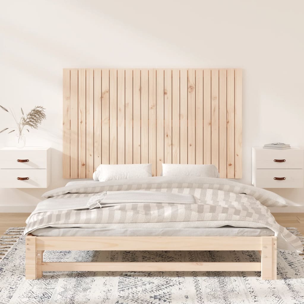 Wall Headboard 147x3x90 cm Solid Wood Pine