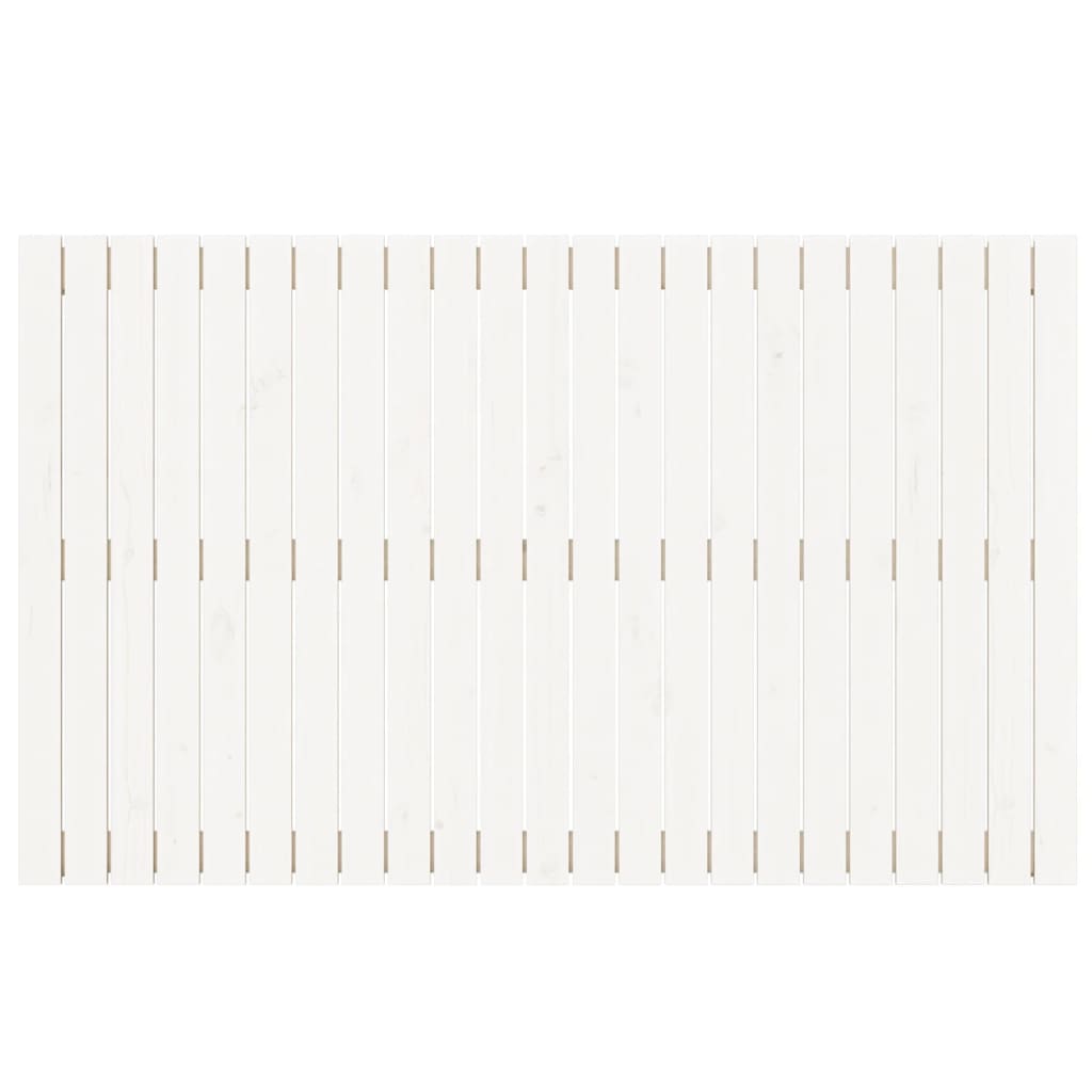 Wall Headboard White 147x3x90 cm Solid Wood Pine