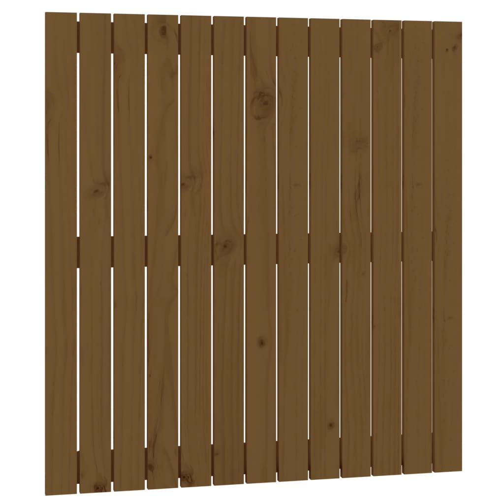 Wall Headboard Honey Brown 82.5x3x90 cm Solid Wood Pine