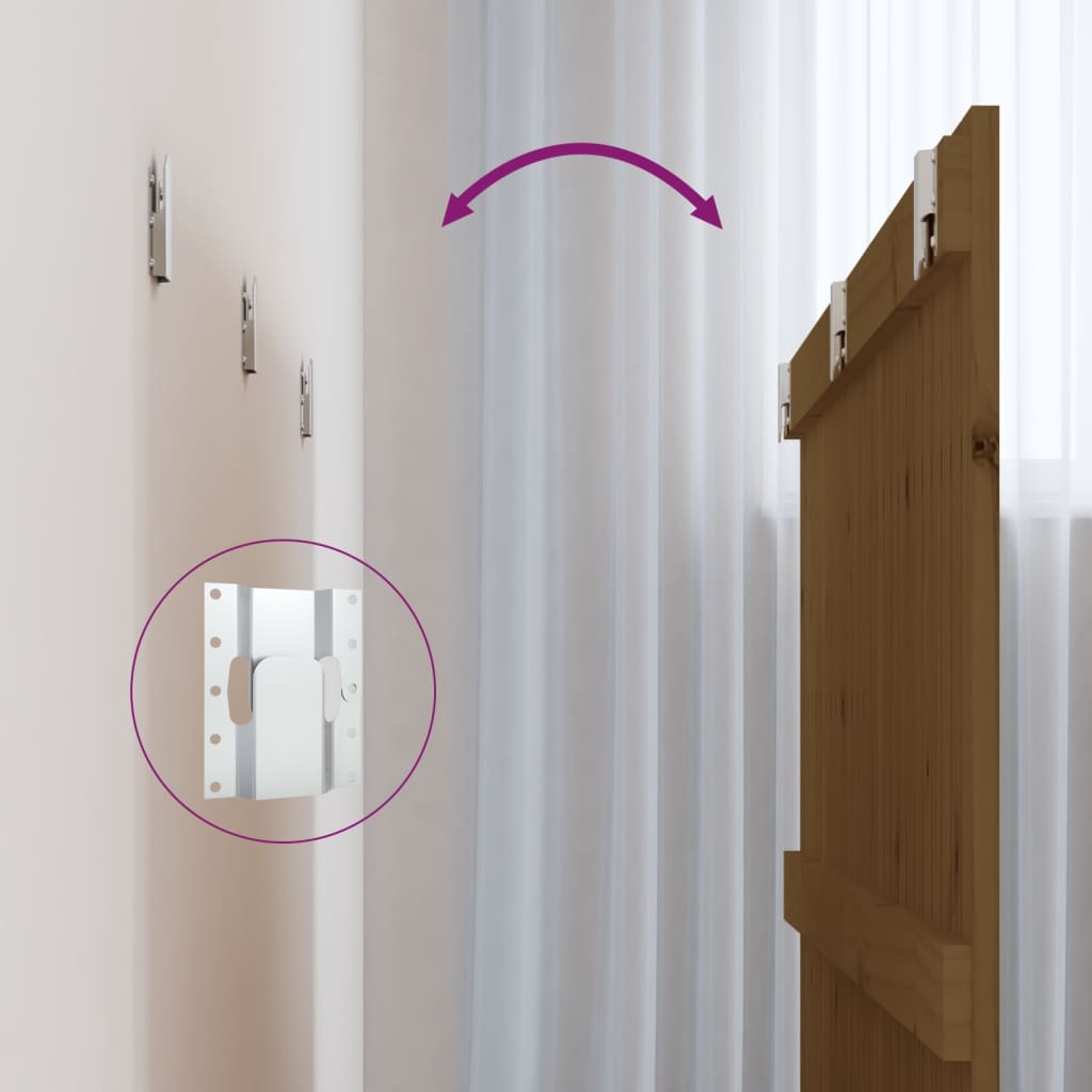 Wall Headboard Honey Brown 140x3x90 cm Solid Wood Pine