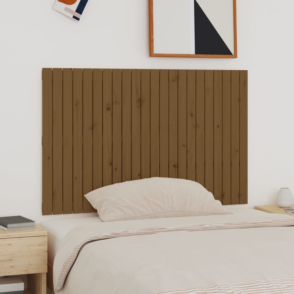 Wall Headboard Honey Brown 140x3x90 cm Solid Wood Pine