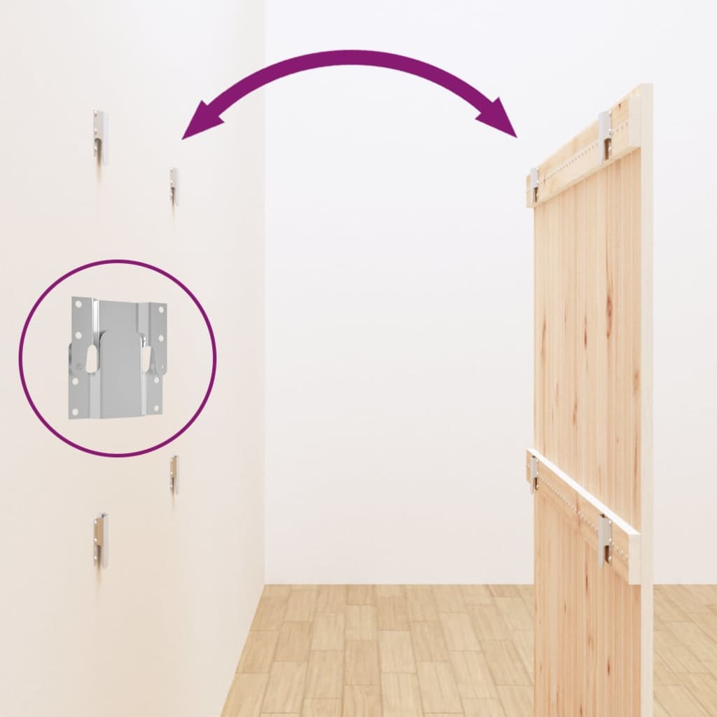 Wall Headboard White 108x3x110 cm Solid Wood Pine