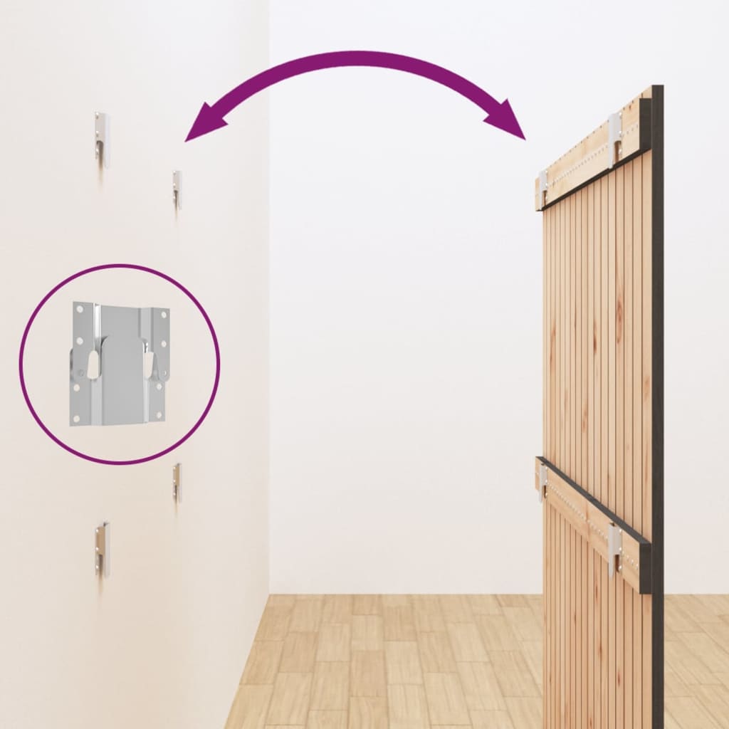 Wall Headboard Grey 108x3x110 cm Solid Wood Pine