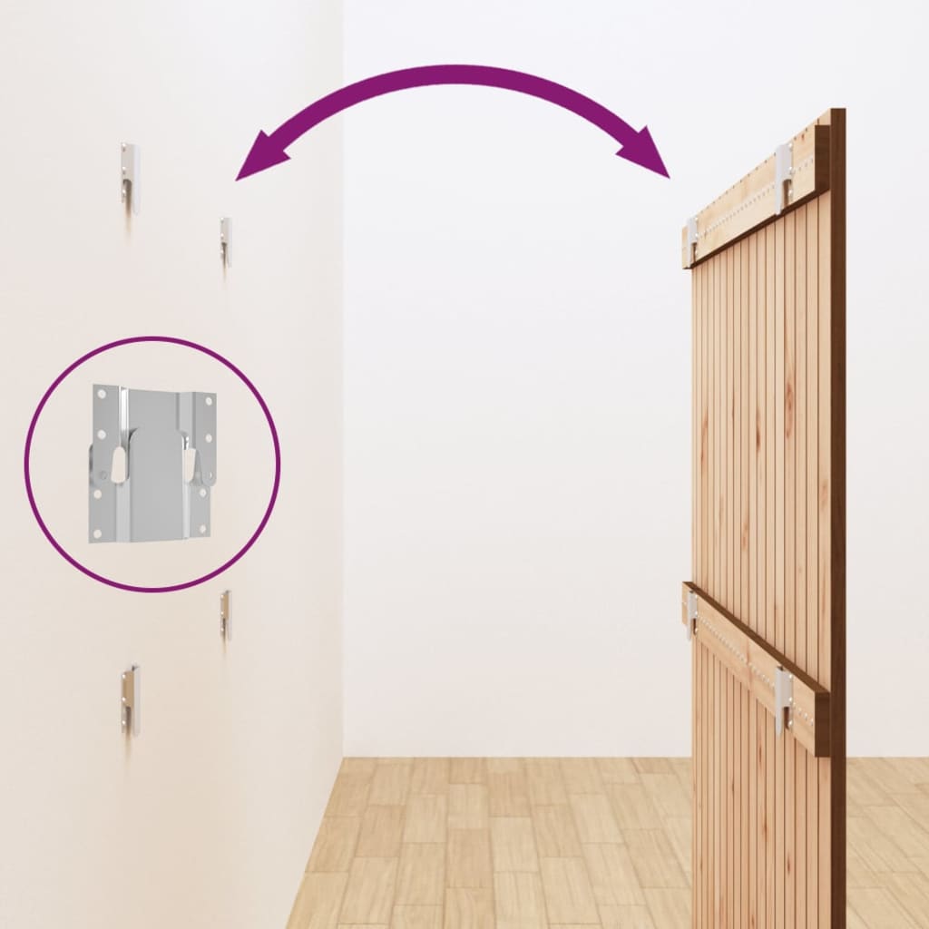 Wall Headboard Honey Brown 108x3x110 cm Solid Wood Pine