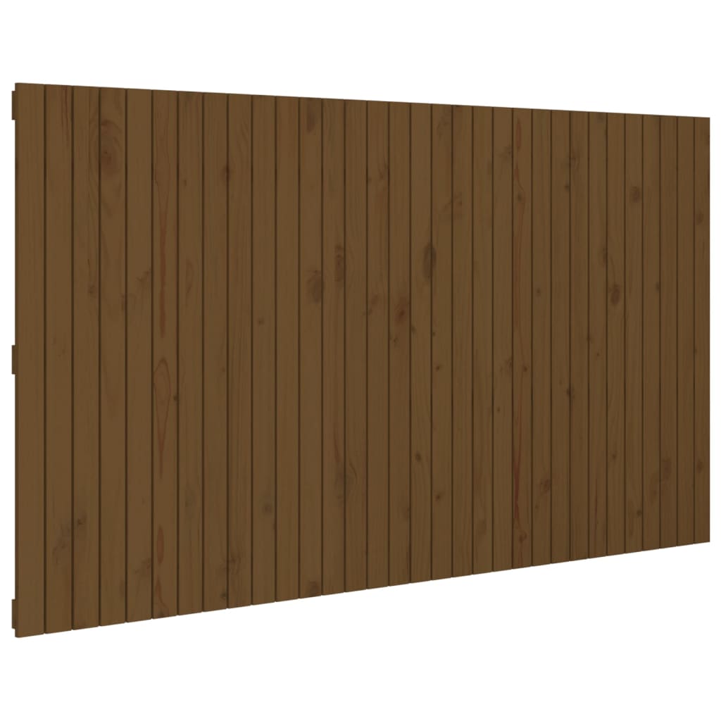 Wall Headboard Honey Brown 204x3x110 cm Solid Wood Pine