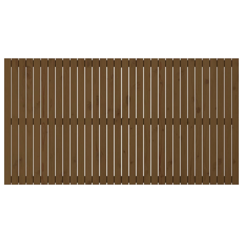 Wall Headboard Honey Brown 204x3x110 cm Solid Wood Pine