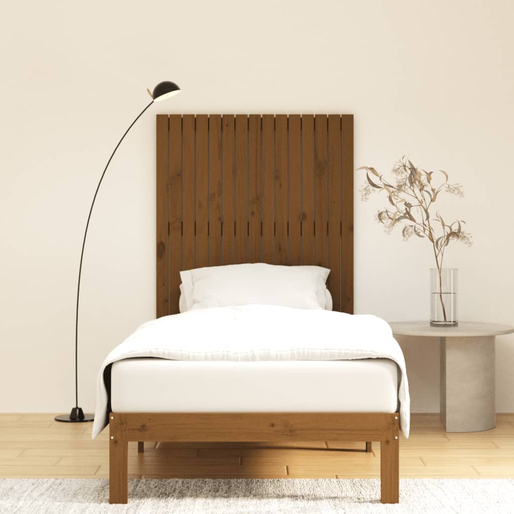 Wall Headboard Honey Brown 95.5x3x110 cm Solid Wood Pine