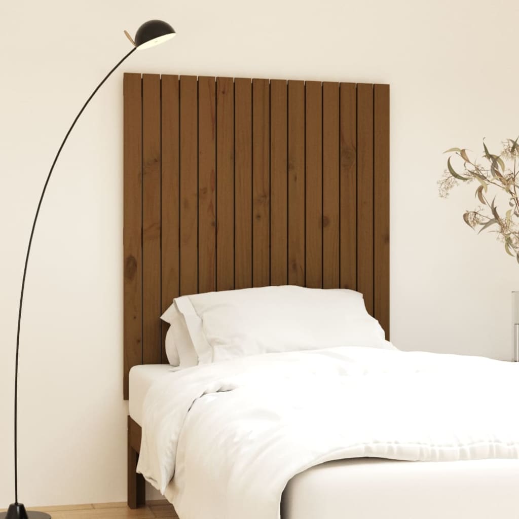 Wall Headboard Honey Brown 95.5x3x110 cm Solid Wood Pine
