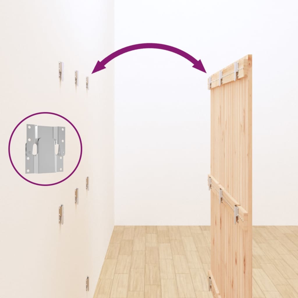 Wall Headboard 127.5x3x110 cm Solid Wood Pine