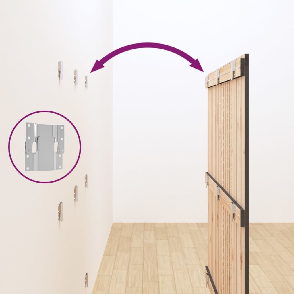 Wall Headboard Grey 127.5x3x110 cm Solid Wood Pine