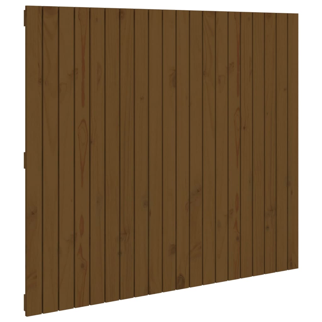 Wall Headboard Honey Brown 127.5x3x110 cm Solid Wood Pine
