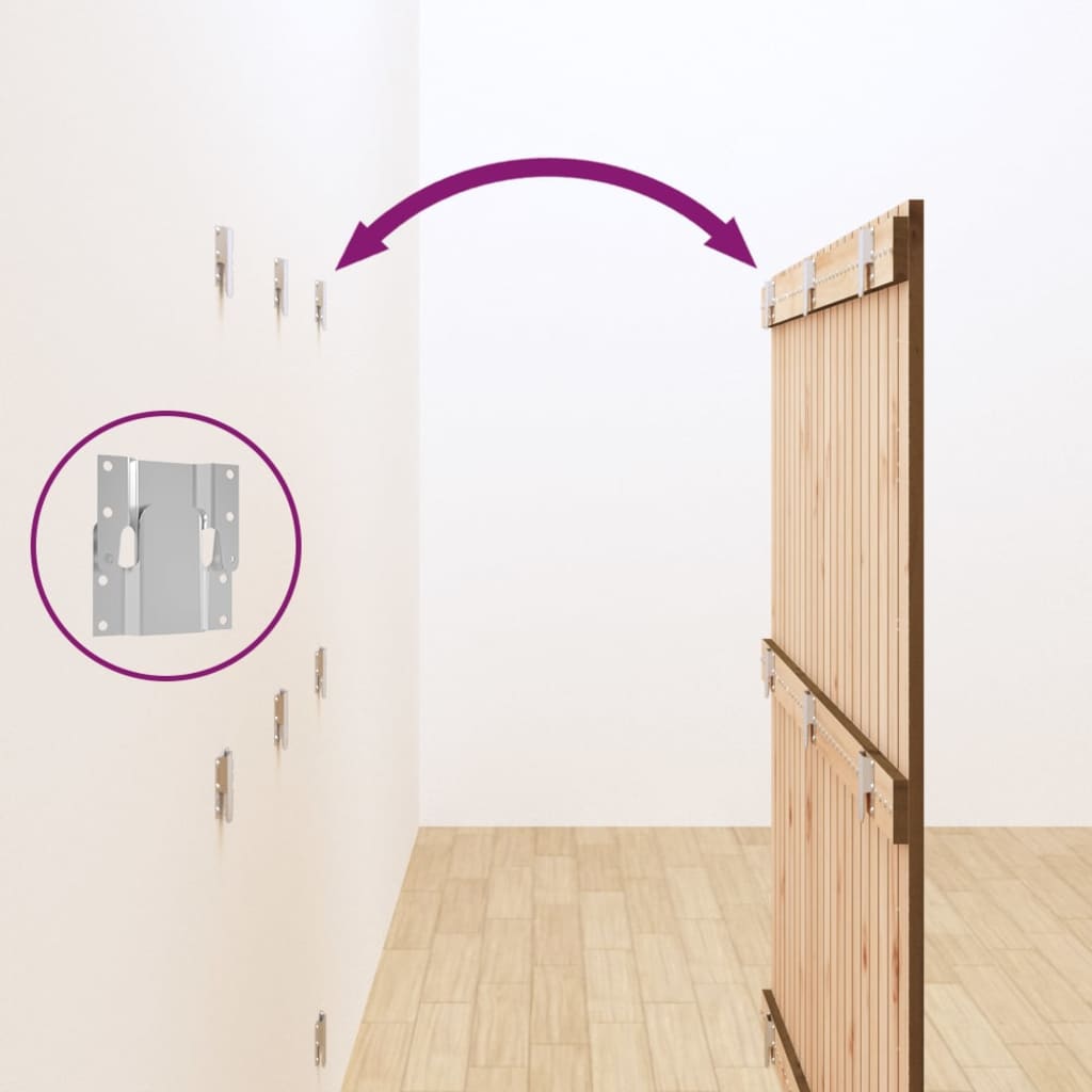 Wall Headboard Honey Brown 127.5x3x110 cm Solid Wood Pine