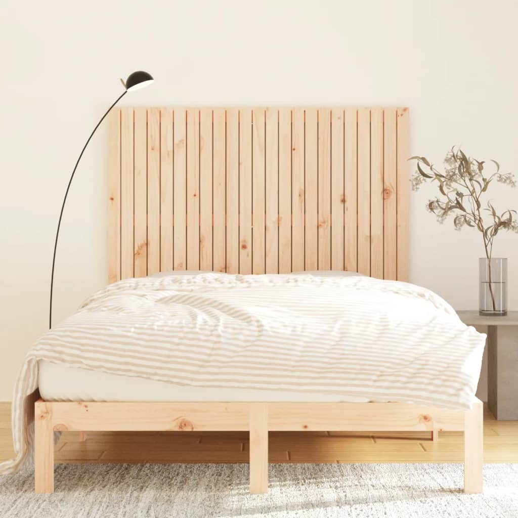 Wall Headboard 146.5x3x110 cm Solid Wood Pine