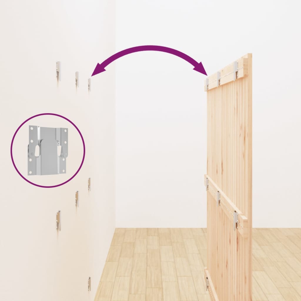 Wall Headboard 146.5x3x110 cm Solid Wood Pine