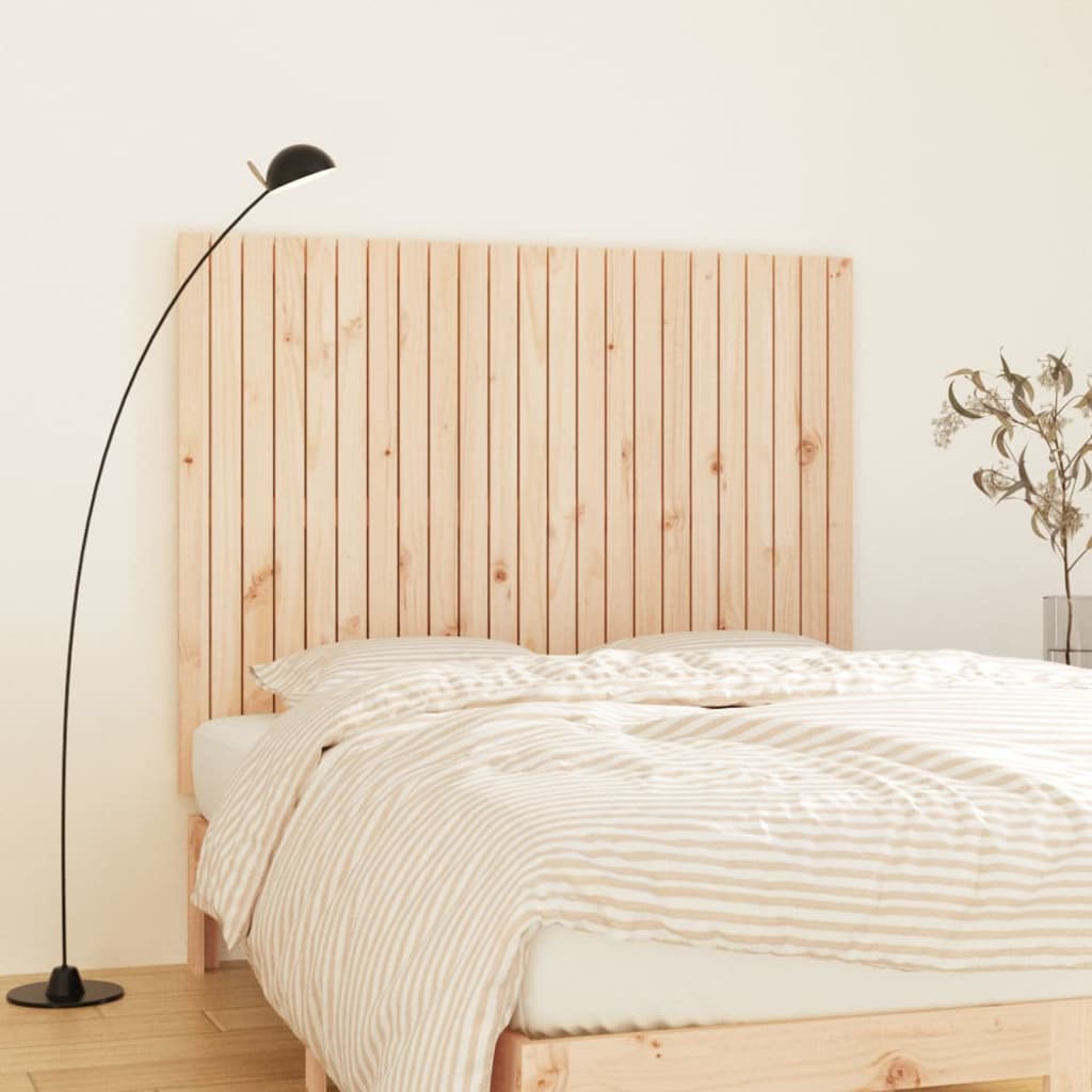 Wall Headboard 146.5x3x110 cm Solid Wood Pine