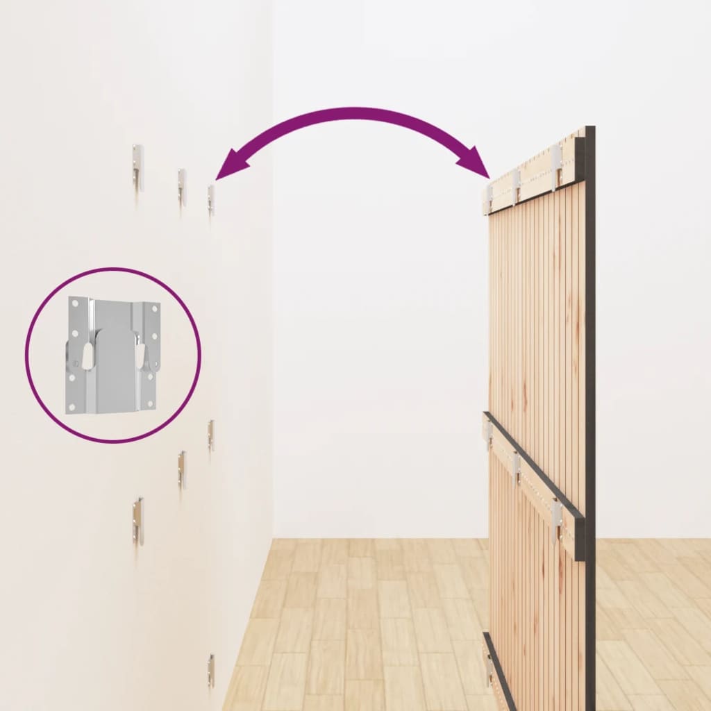 Wall Headboard Grey 146.5x3x110 cm Solid Wood Pine