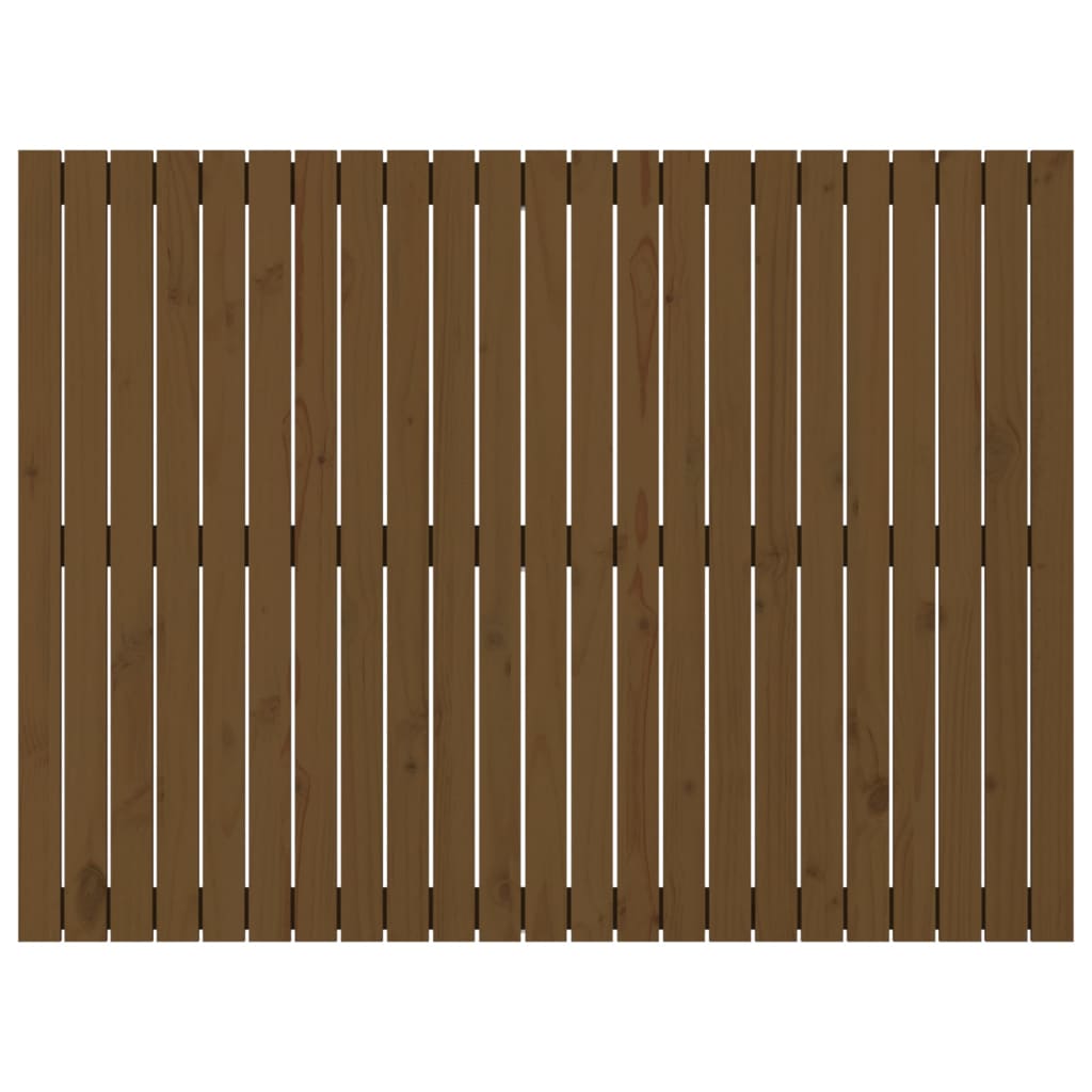 Wall Headboard Honey Brown 146.5x3x110 cm Solid Wood Pine