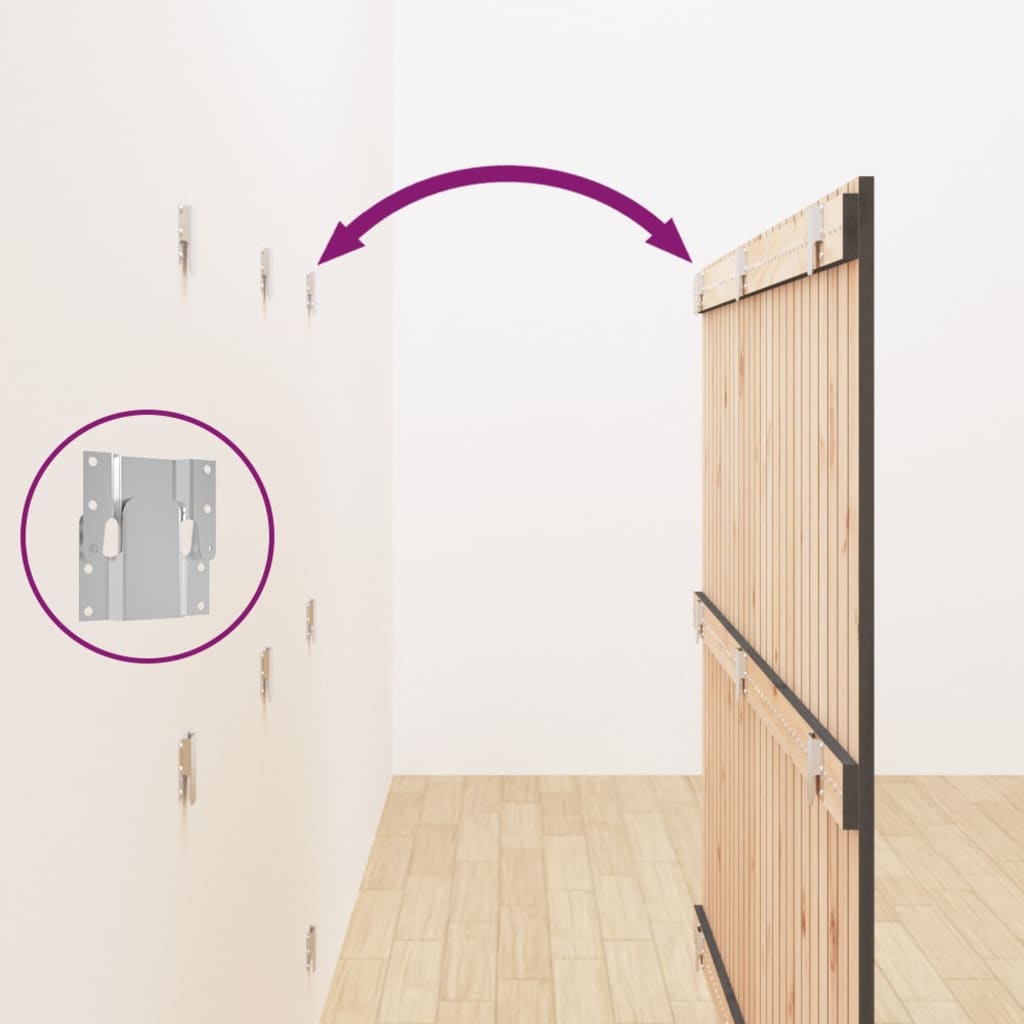 Wall Headboard Grey 159.5x3x110 cm Solid Wood Pine