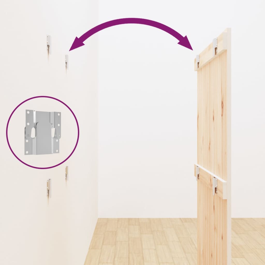 Wall Headboard White 82.5x3x110 cm Solid Wood Pine