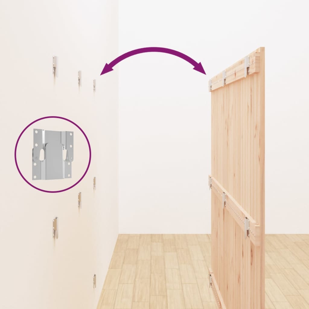 Wall Headboard 166x3x110 cm Solid Wood Pine