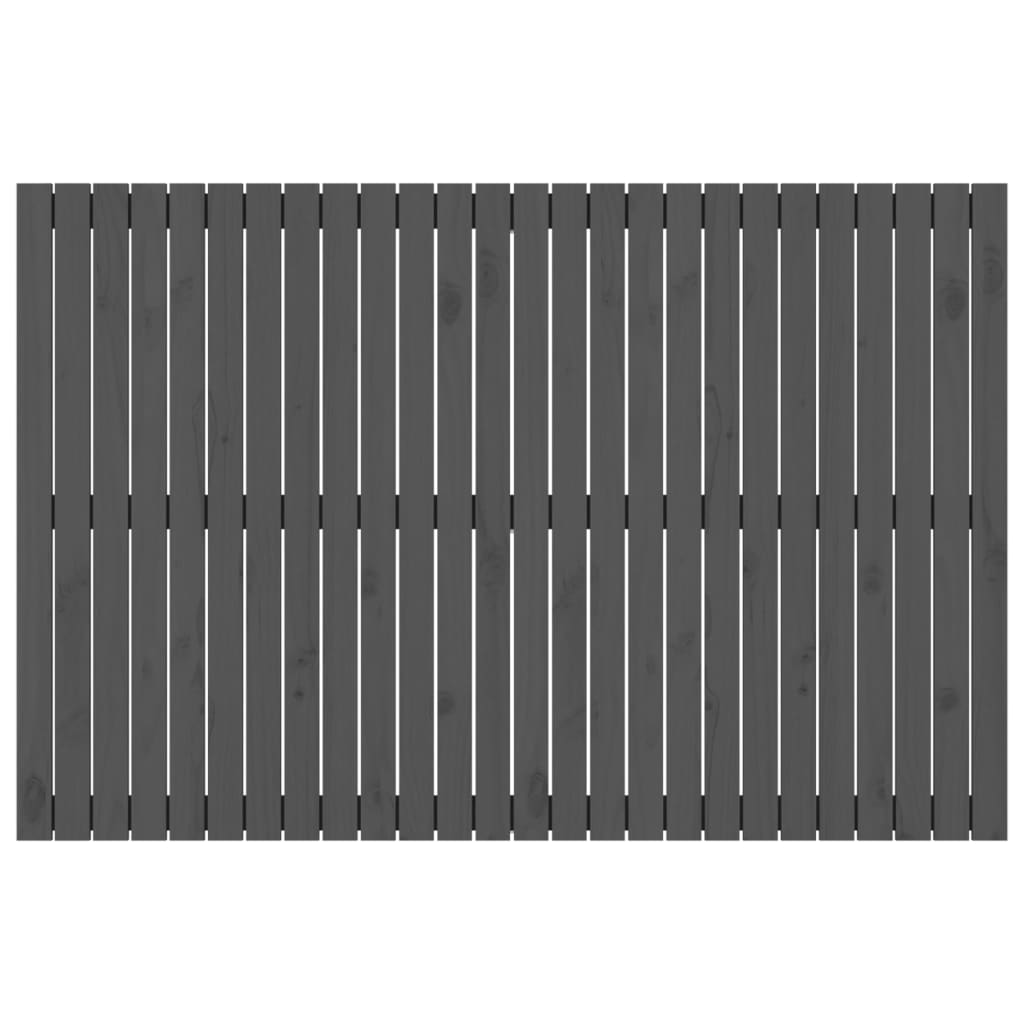 Wall Headboard Grey 166x3x110 cm Solid Wood Pine