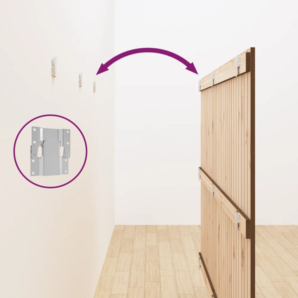 Wall Headboard Honey Brown 185x3x110 cm Solid Wood Pine