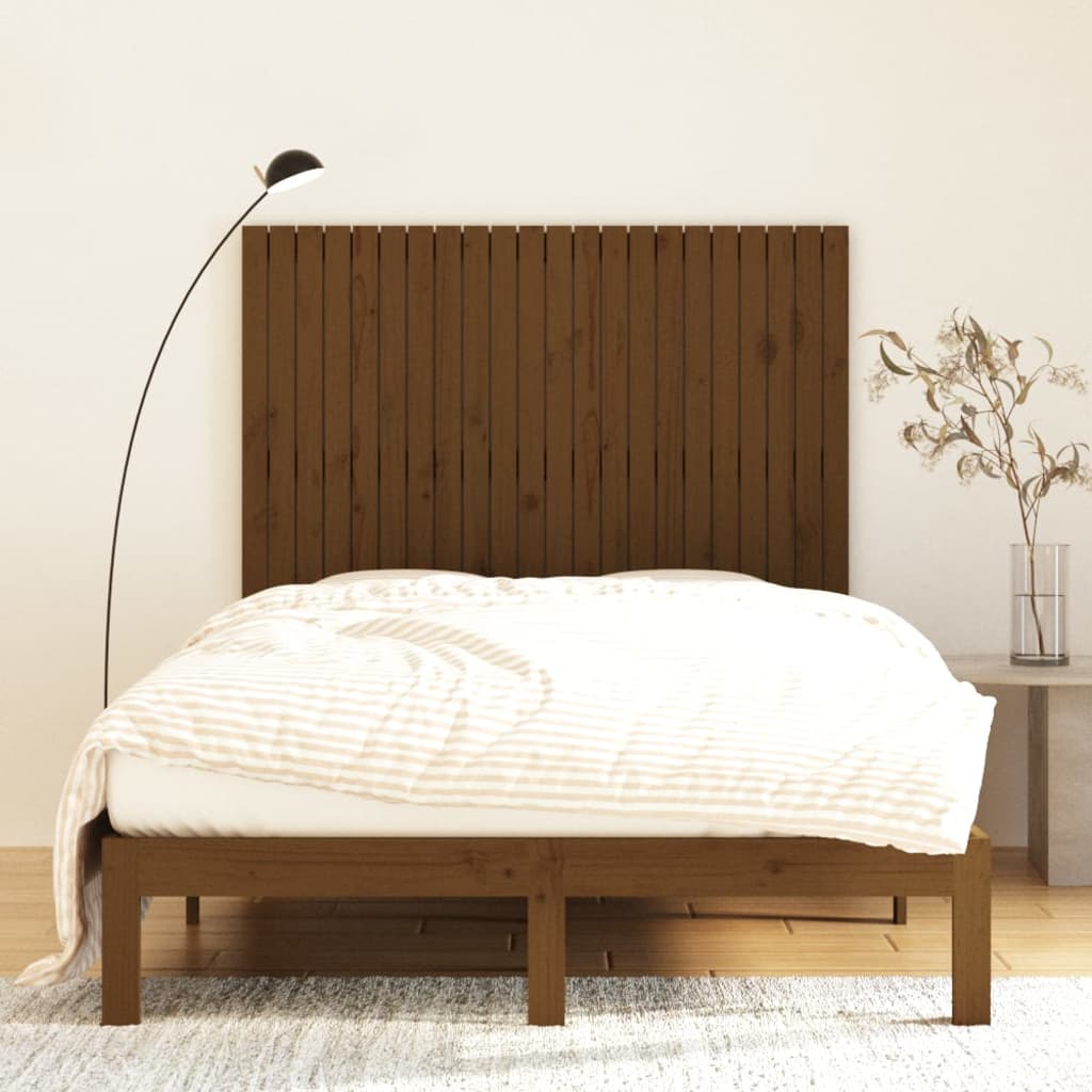 Wall Headboard Honey Brown 140x3x110 cm Solid Wood Pine