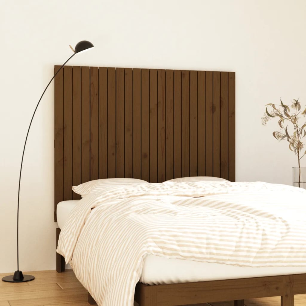Wall Headboard Honey Brown 140x3x110 cm Solid Wood Pine