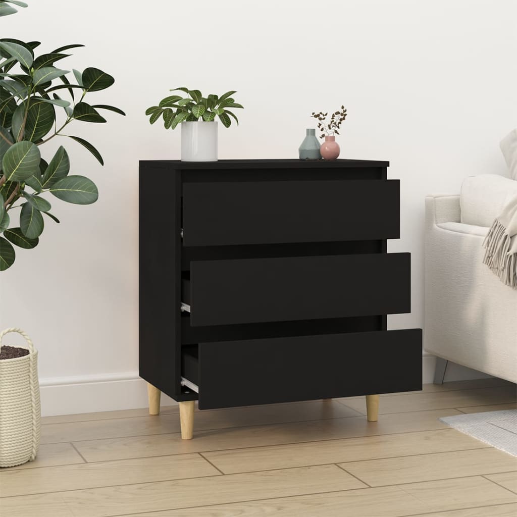 Sideboard Black 60x35x70 cm Engineered Wood