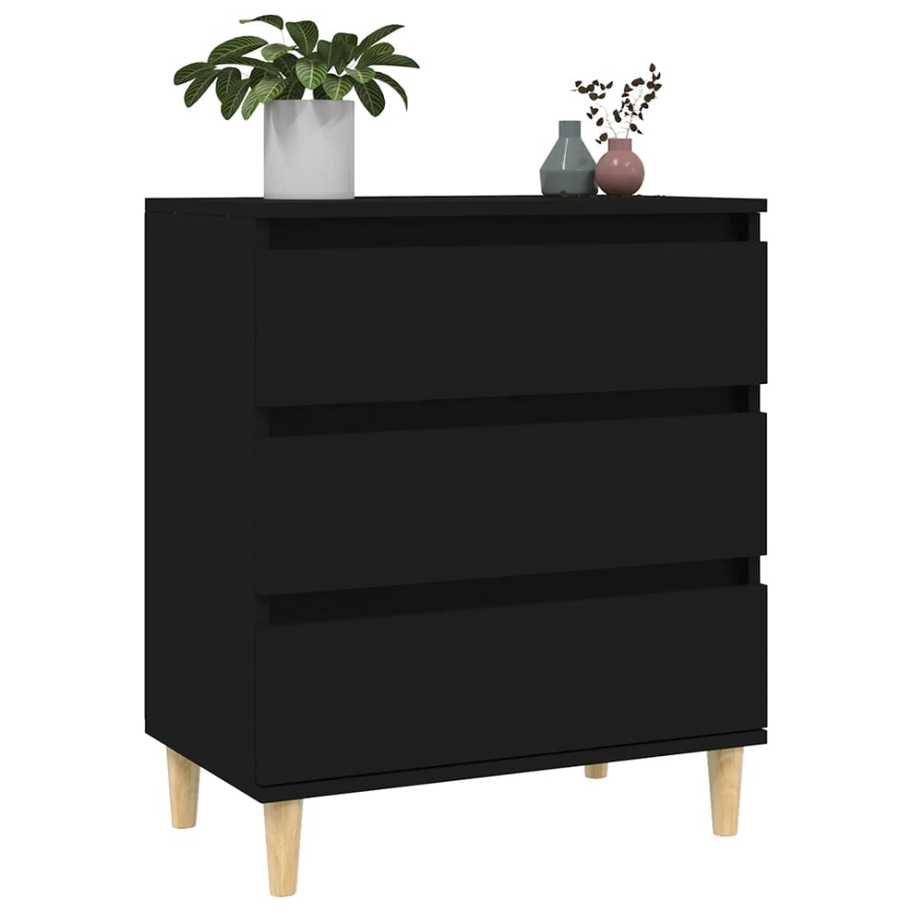 Sideboard Black 60x35x70 cm Engineered Wood