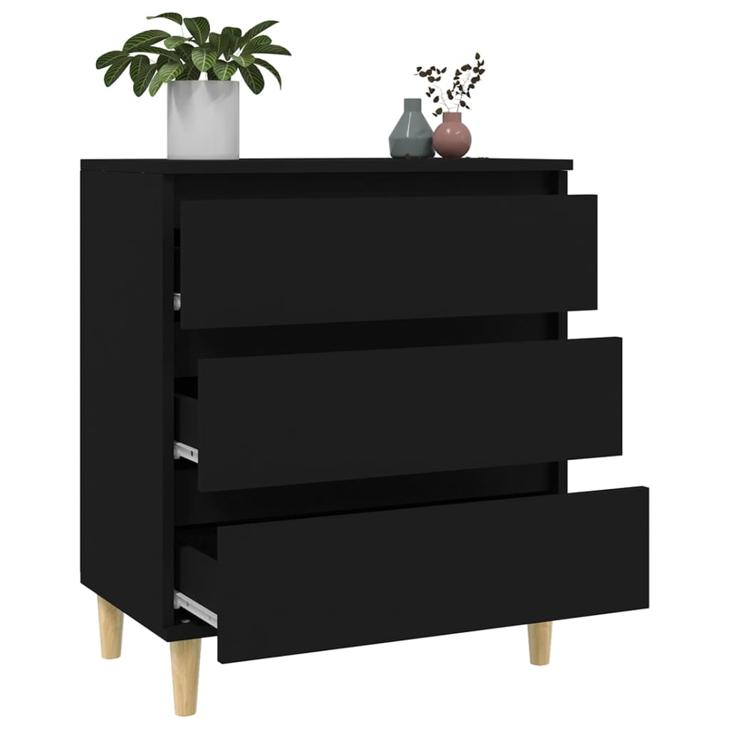 Sideboard Black 60x35x70 cm Engineered Wood