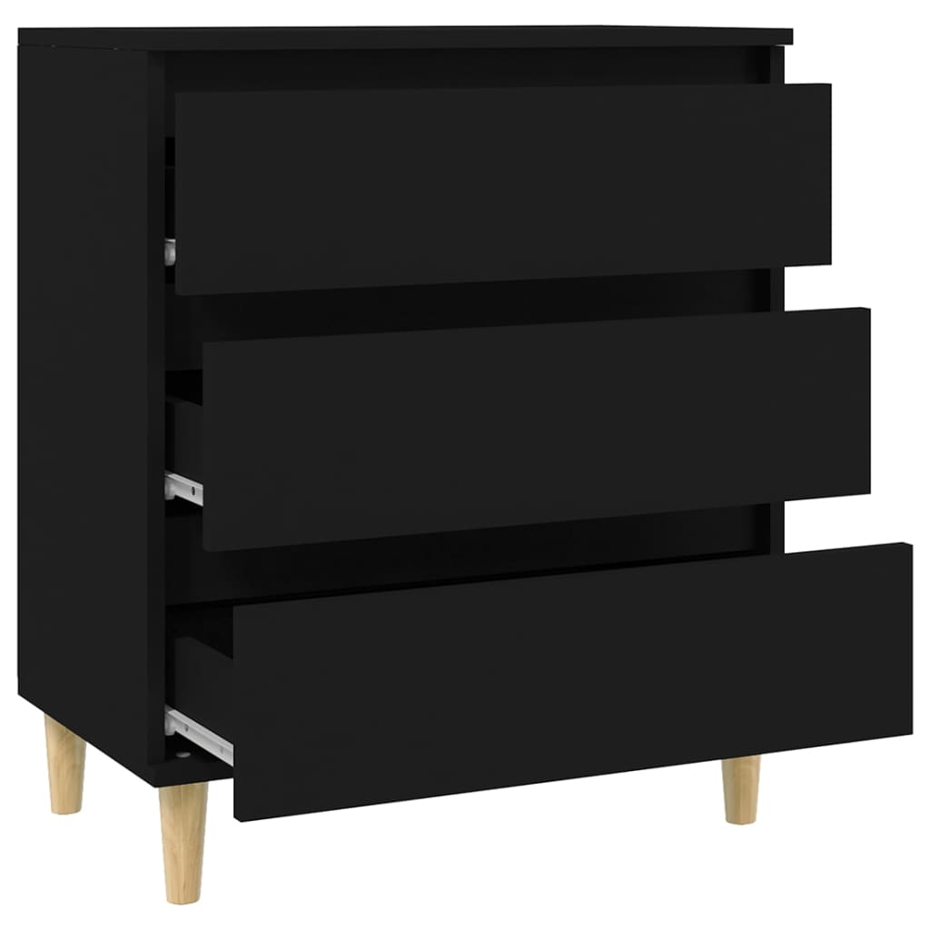 Sideboard Black 60x35x70 cm Engineered Wood