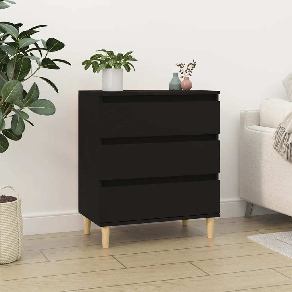 Sideboard Black 60x35x70 cm Engineered Wood