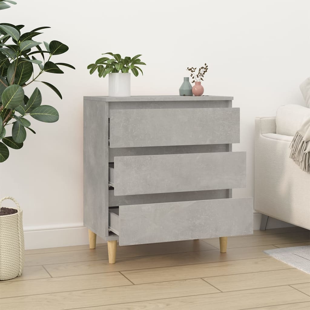 Sideboard Concrete Grey 60x35x70 cm Engineered Wood