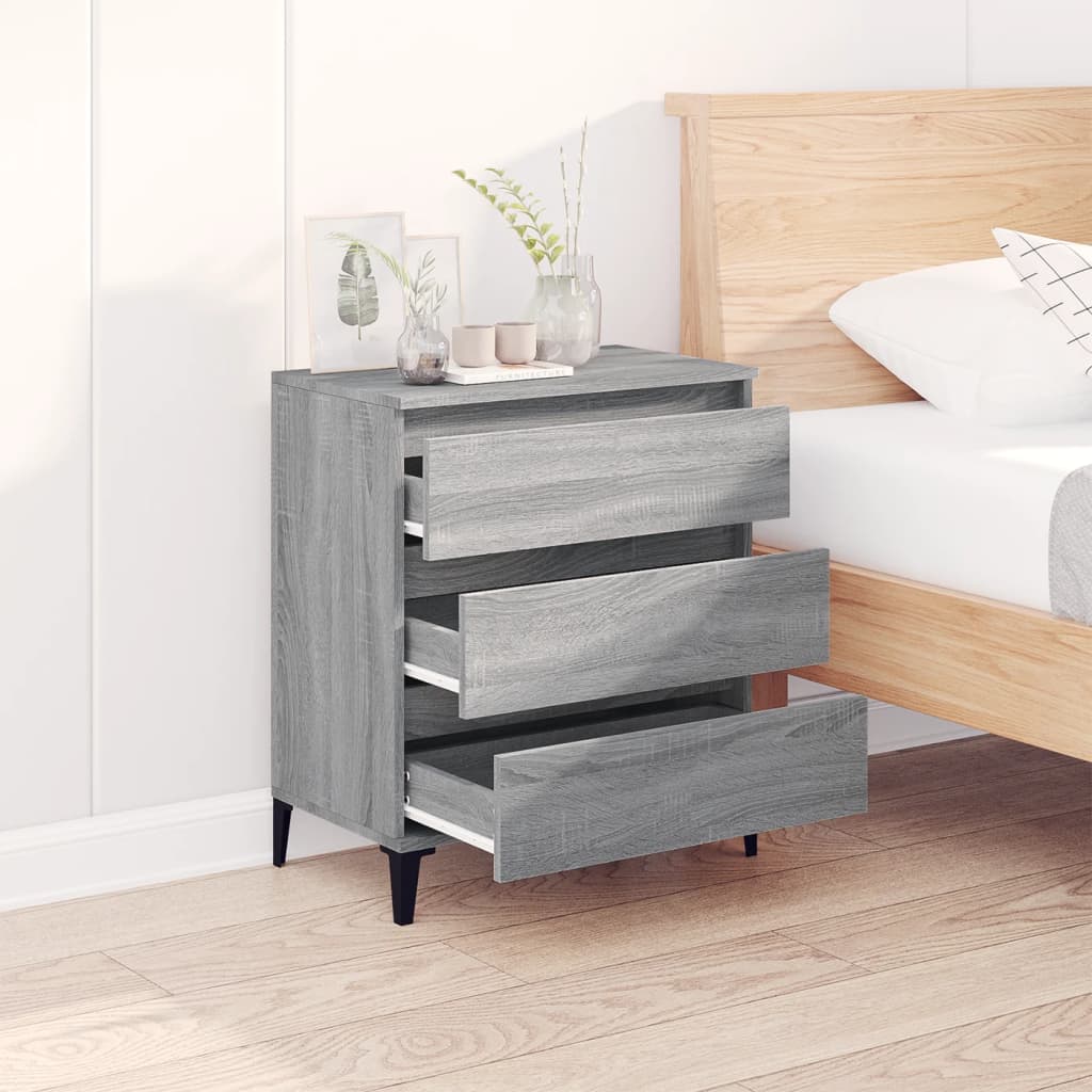 Sideboard Grey Sonoma 60x35x70 cm Engineered Wood