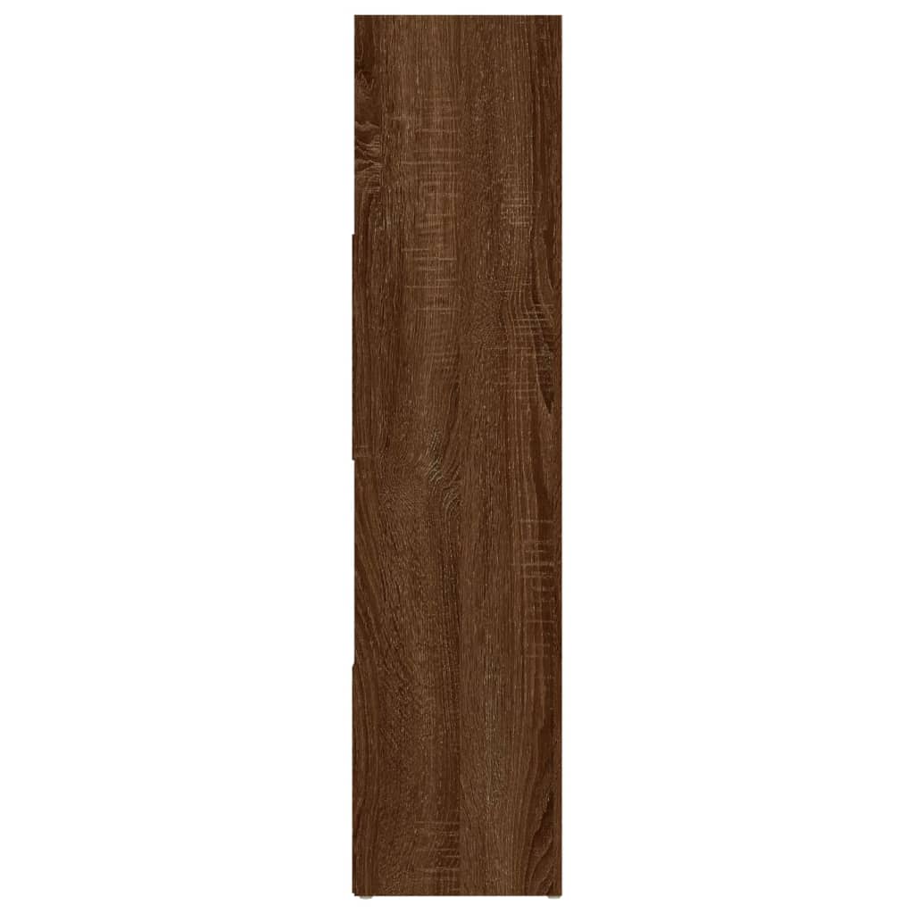 Book Cabinet/Room Divider Brown Oak 105x24x102 cm